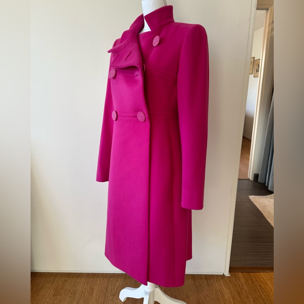 Versace wool fuchsia Coat - Picture 3 of 12